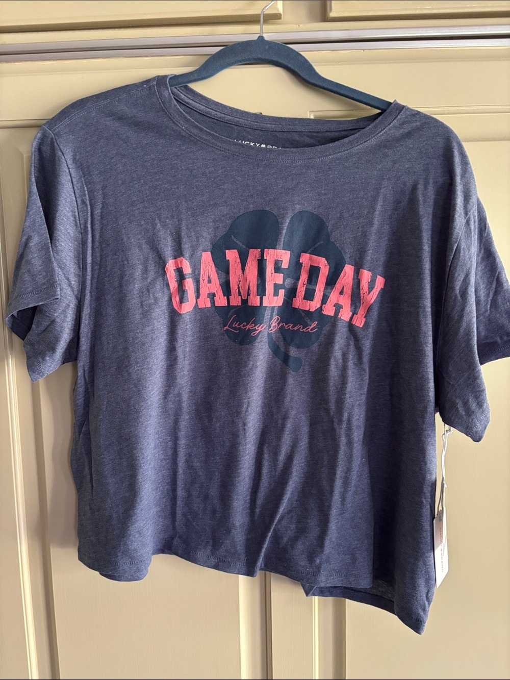 Lucky Brand Navy Tee with  "GAME DAY" Graphic